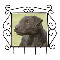 Patterdale Terrier Dogs Wrought Iron Key Holder Hooks - Advanta Group®