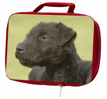 Patterdale Terrier Dogs Insulated Red School Lunch Box/Picnic Bag