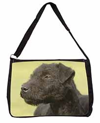 Patterdale Terrier Dogs Large Black Laptop Shoulder Bag School/College - Advanta