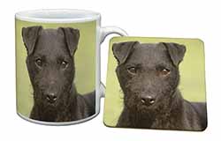 Patterdale Terrier Dog Mug and Coaster Set