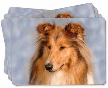 Rough Collie Dog Picture Placemats in Gift Box