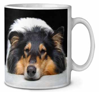 Tri-Colour Rough Collie Dog Ceramic Coffee Mug/Tea Cup