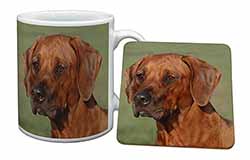 Rhodesian Ridgeback Dog Mug and Coaster Set