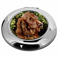 Irish Red Setter Dog Make-Up Round Compact Mirror