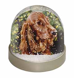 Irish Red Setter Dog Snow Globe Photo Waterball