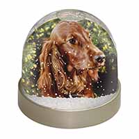 Irish Red Setter Dog Snow Globe Photo Waterball