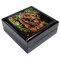 Irish Red Setter Dog Keepsake/Jewellery Box