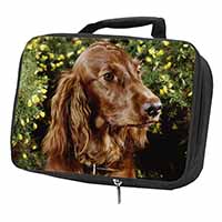 Irish Red Setter Dog Black Insulated School Lunch Box/Picnic Bag