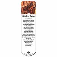 Irish Red Setter Puppy Dogs Bookmark, Book mark, Printed full colour