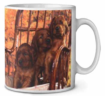 Irish Red Setter Puppy Dogs Ceramic 10oz Coffee Mug/Tea Cup