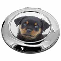 Rottweiler Puppies Make-Up Round Compact Mirror