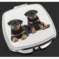 Rottweiler Puppies Make-Up Compact Mirror