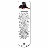 Rottweiler Dog Bookmark, Book mark, Printed full colour