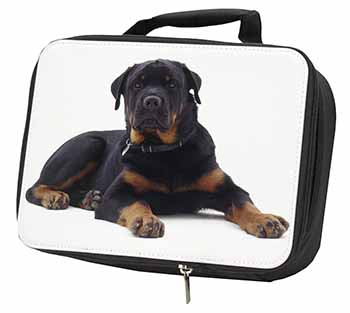 Rottweiler Dog Black Insulated School Lunch Box/Picnic Bag