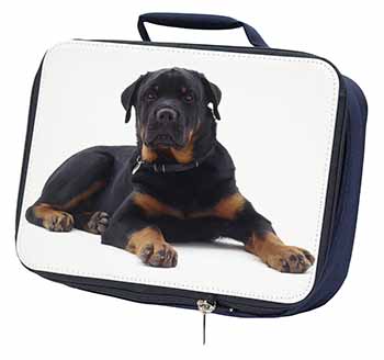 Rottweiler Dog Navy Insulated School Lunch Box/Picnic Bag