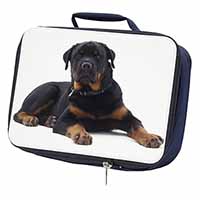 Rottweiler Dog Navy Insulated School Lunch Box/Picnic Bag