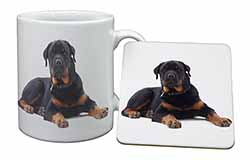 Rottweiler Dog Mug and Coaster Set