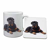 Rottweiler Dog Mug and Coaster Set