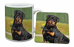  Rottweiler Dog Mug and Coaster Set