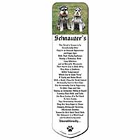 Schnauzer Dogs Bookmark, Book mark, Printed full colour