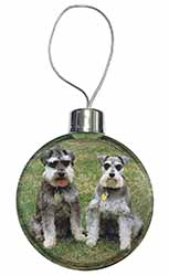 Schnauzer Dogs Christmas Bauble