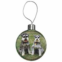 Schnauzer Dogs Christmas Bauble