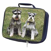 Schnauzer Dogs Navy Insulated School Lunch Box/Picnic Bag