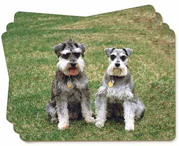 Schnauzer Dogs Picture Placemats in Gift Box