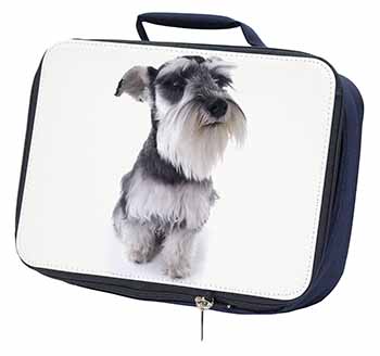 Schnauzer Dog Navy Insulated School Lunch Box/Picnic Bag