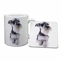 Schnauzer Dog Mug and Coaster Set