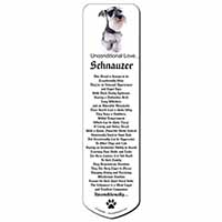 Schnauzer Dog-Love Bookmark, Book mark, Printed full colour
