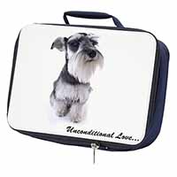 Schnauzer Dog-Love Navy Insulated School Lunch Box/Picnic Bag