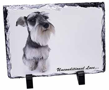 Schnauzer Dog-Love, Stunning Photo Slate