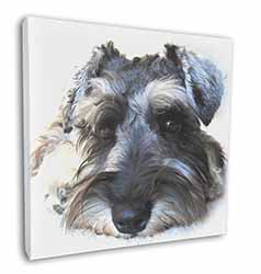 Schnauzer Dog Square Canvas 12"x12" Wall Art Picture Print