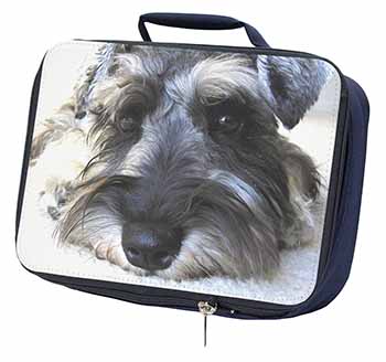 Schnauzer Dog Navy Insulated School Lunch Box/Picnic Bag