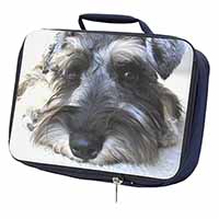 Schnauzer Dog Navy Insulated School Lunch Box/Picnic Bag