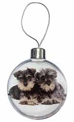 Miniature Schnauzer Dogs Christmas Bauble