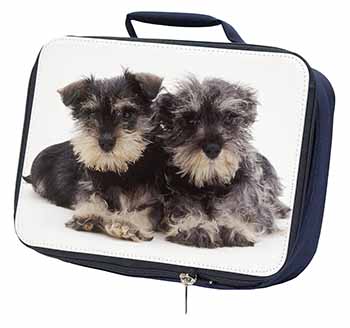 Miniature Schnauzer Dogs Navy Insulated School Lunch Box/Picnic Bag