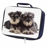 Miniature Schnauzer Dogs Navy Insulated School Lunch Box/Picnic Bag