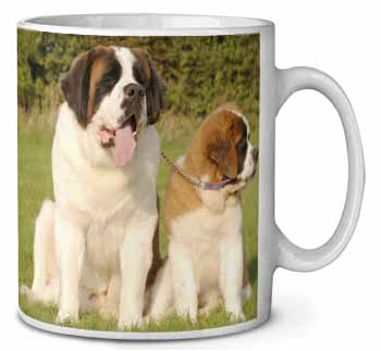 St Bernard Dog and Puppy Ceramic 10oz Coffee Mug/Tea Cup