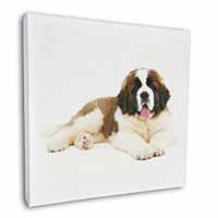St Bernard Dog Square Canvas 12"x12" Wall Art Picture Print
