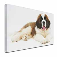 St Bernard Dog Canvas X-Large 30"x20" Wall Art Print