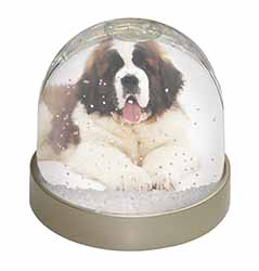 St Bernard Dog Snow Globe Photo Waterball