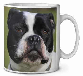 Black and White Staffordshire Bull Terrier Ceramic 10oz Coffee Mug/Tea Cup