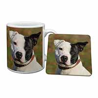 Staffordshire Bull Terrier Mug and Coaster Set