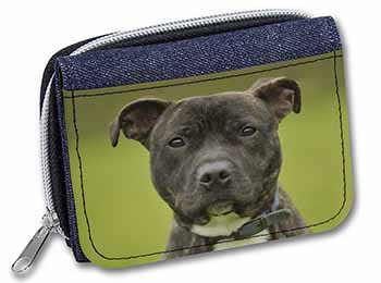 Staffordshire Bull Terrier Unisex Denim Purse Wallet
