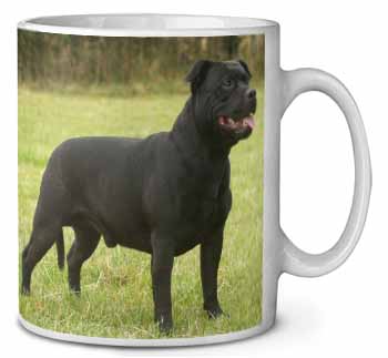 Black Staffordshire Bull Terrier Ceramic 10oz Coffee Mug/Tea Cup