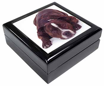 Staffordshire Bull Terrier Dog Keepsake/Jewellery Box