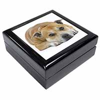 Red Staffordshire Bull Terrier Dog Keepsake/Jewellery Box