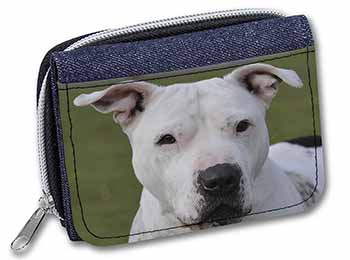 American Staffordshire Bull Terrier Dog Unisex Denim Purse Wallet